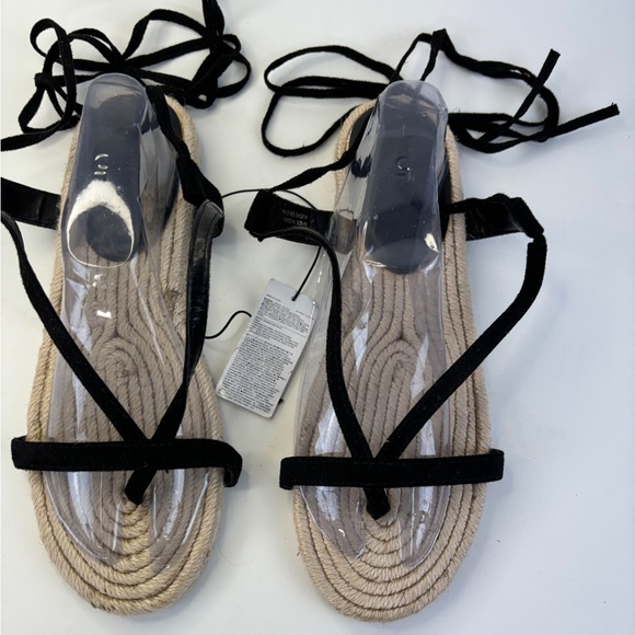 Banana Republic Women’s Leather Espadrille Gladiator Sandals size 8 - Picture 3 of 8